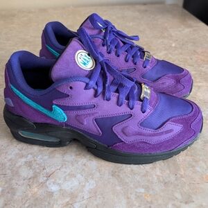 Nike Air Max 2 Light "Hornets Away"#A01741-500 Purple (2018) Men's Size 8 No Box